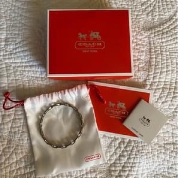 Coach Flat Chain Link Bangle - Picture 2 of 2